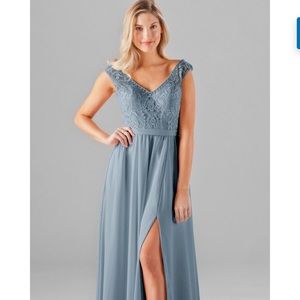 Kennedy blue Morgan Dress in slate blue